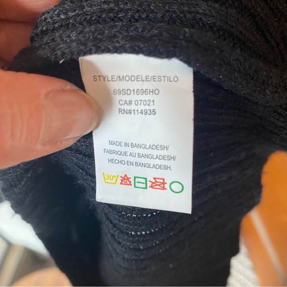 RD Style women’s knit blend ribbed midi long sleeve sweater dress size S/P - Picture 7 of 8